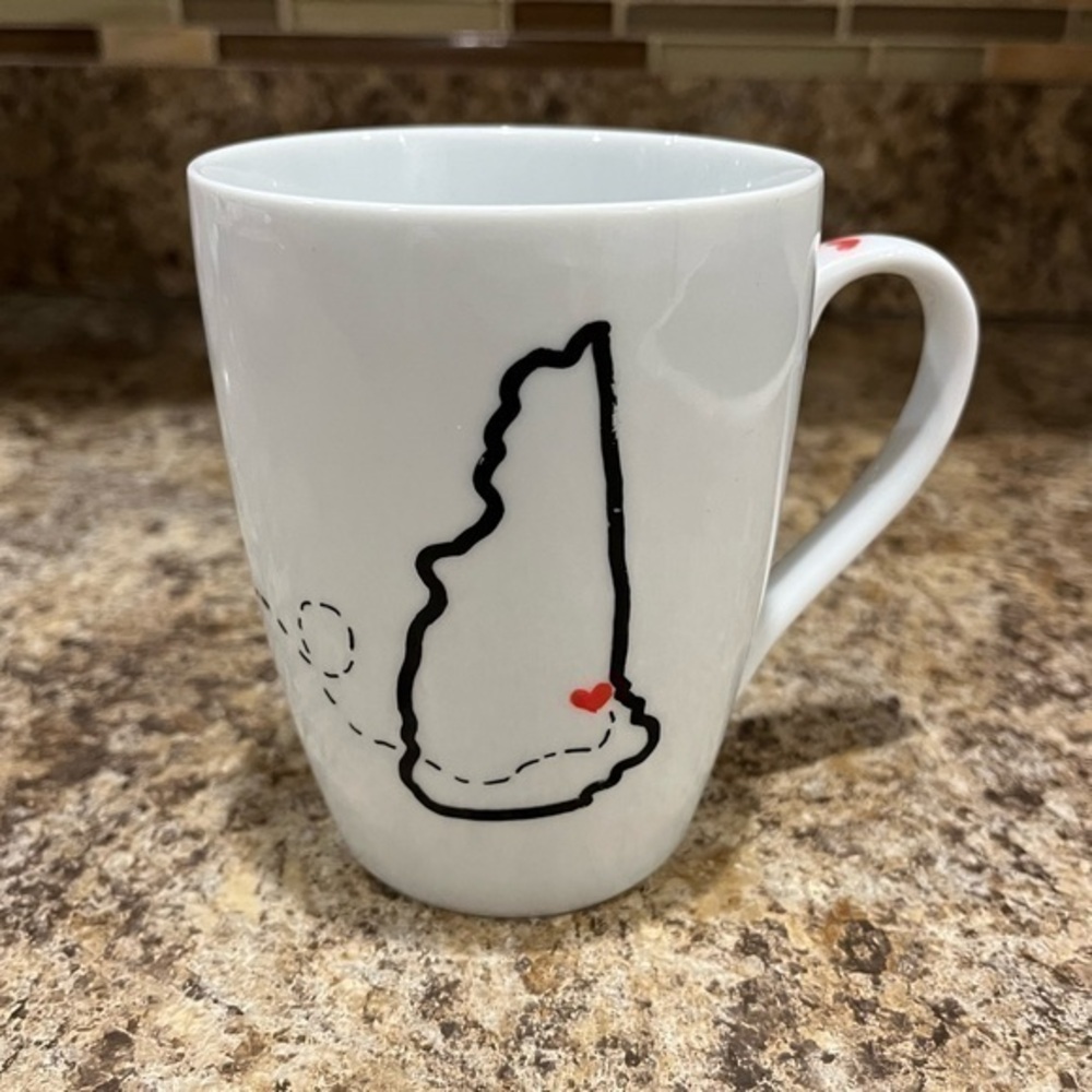 Crate&Barrel Snowbird Mug New Hampshire to Florida Winter Travel